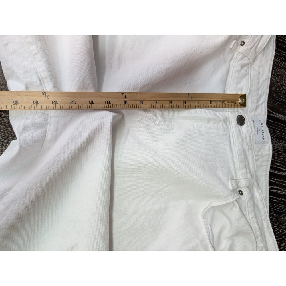 Lane Bryant White High Rise Signature Fit Wide Leg Jeans Plus Size 22 - Picture 11 of 11